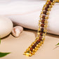 Gold Plated Rudraksha Bracelet